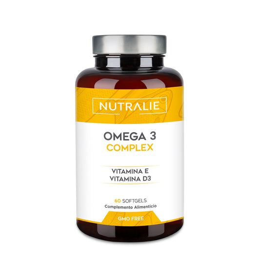 Omega 3 Cápsulas 2000mg - EPA y DHA 1257mg - Vit D y E - Aceite de Pescado - 60 Softgels Fish Oil Omega 3 Nutralie