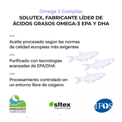 Omega 3 Cápsulas 2000mg - EPA y DHA 1257mg - Vit D y E - Aceite de Pescado - 60 Softgels Fish Oil Omega 3 Nutralie