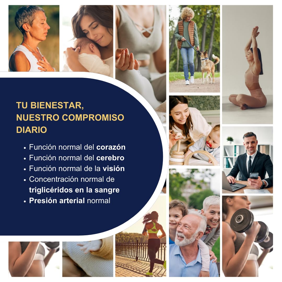 Omega 3 EPA y DHA IFOS Certificado 90 Cápsulas - OMEGOR Vitality 1000 Omega-3 Aceite de Pescado Libre de Metales Pesados y Fácil de Digerir