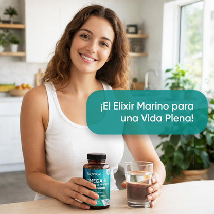 Omega 3 2000mg - 240 Perlas de Aceite de Pescado (660mg EPA + 440mg DHA) - Ácidos Grasos de Omega 3 para 4 Meses, Sin OGM