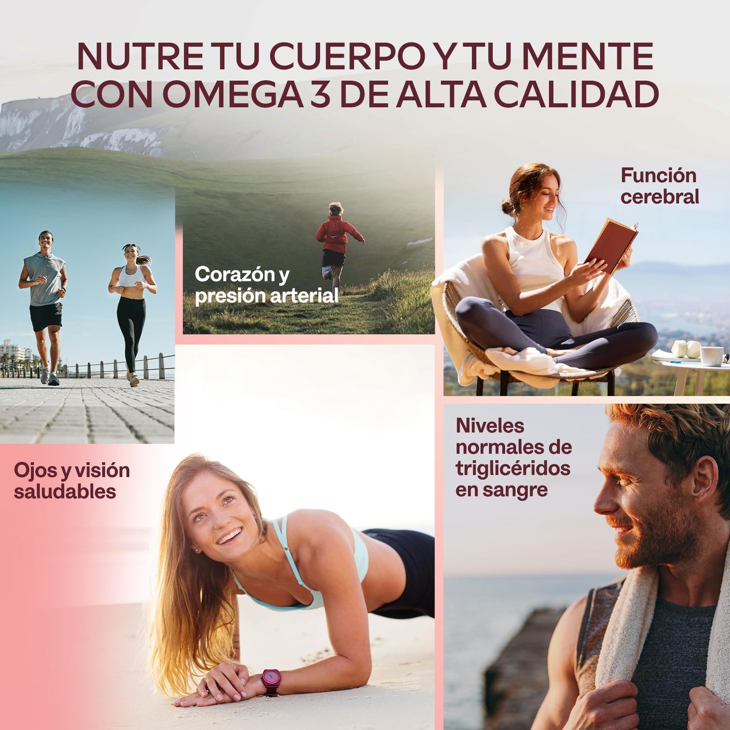 Aavalabs Omega 3 2000mg por dosis diaria (2 cápsulas) - 1000mg de EPA + 500mg de DHA por dosis diaria - Ácidos Grasos de Alta Potencia - Destilado Molecularmente - 120 Cápsulas - 60 días de suministro